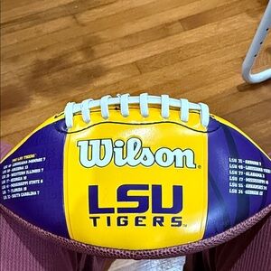 Wilson LSU Tigers Purple and Yellow Football